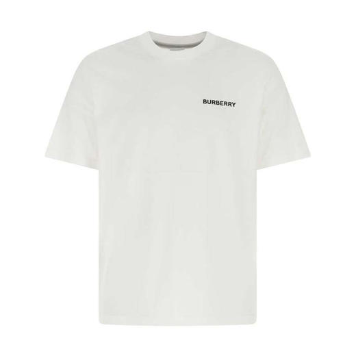 BURBERRY 博柏利 徽标印花棉质 T 恤衫 男士圆领短袖T恤 白色 8050166 A1464 商品图0