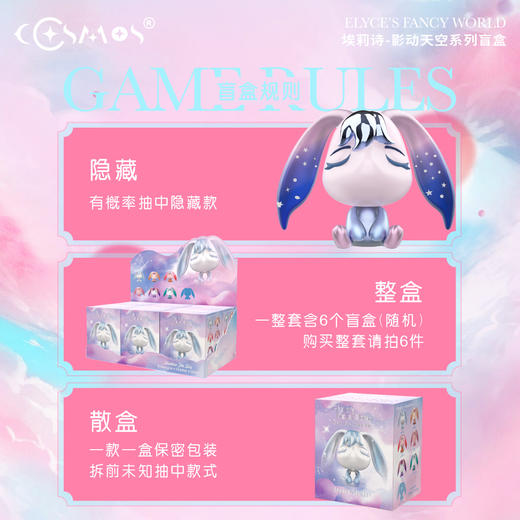 星际熊潮玩影动系列盲盒创意生日礼物 新款可爱埃莉诗兔 商品图3