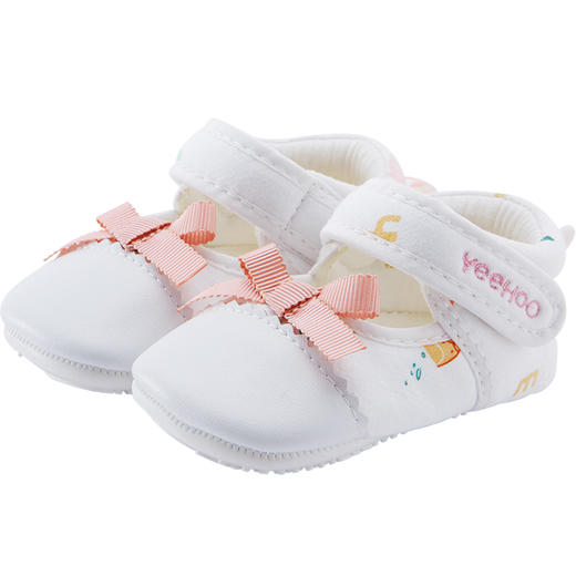 英氏22春秋新品婴儿软底学步鞋蝴蝶结浅口公主鞋步前YFXKJ12024A 商品图5