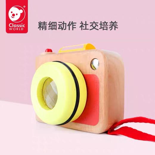 可来赛木制迷你复古相机 商品图1