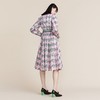MIIDII谜底2022春新款收腰连衣裙法式田园菱形格印花221ML0088 商品缩略图2