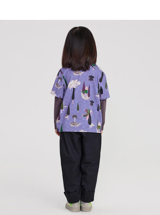 江南布衣童装22春装新款男女童宽松圆领T恤1MB130020 商品图3