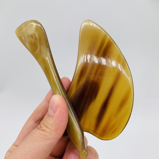 蜜棠面部经络工具（牛角拨筋棒+刮痧板） 商品图2