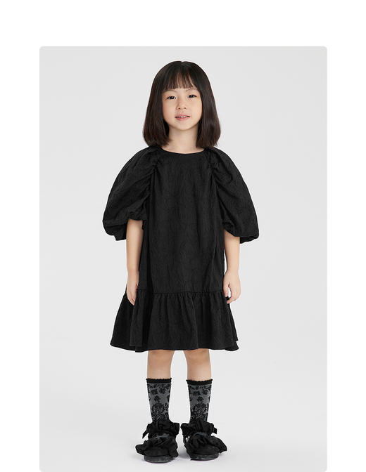 江南布衣童装22春装新款女童休闲圆领连衣裙1MBG40510 商品图4