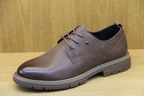 豪行秋款10351377男士休闲皮鞋百搭板鞋英伦风鞋正装真皮耐磨皮鞋 专柜正品