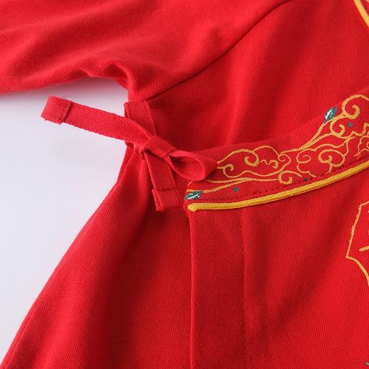 英氏男女宝宝唐装汉服国风喜庆新年装婴幼儿连体衣YZJAJ32004A 商品图2