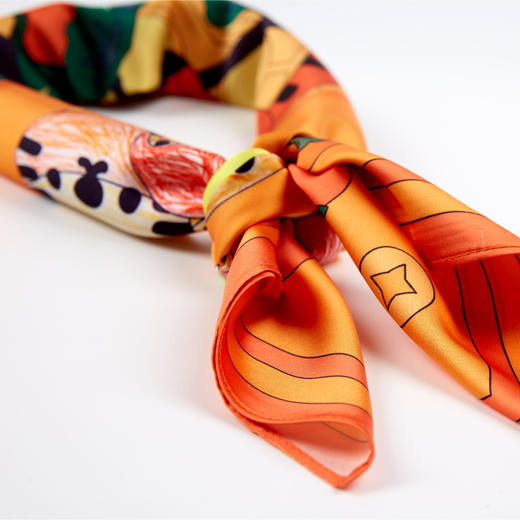 青山X袋鼠宝贝虎年定制环保丝巾 商品图1