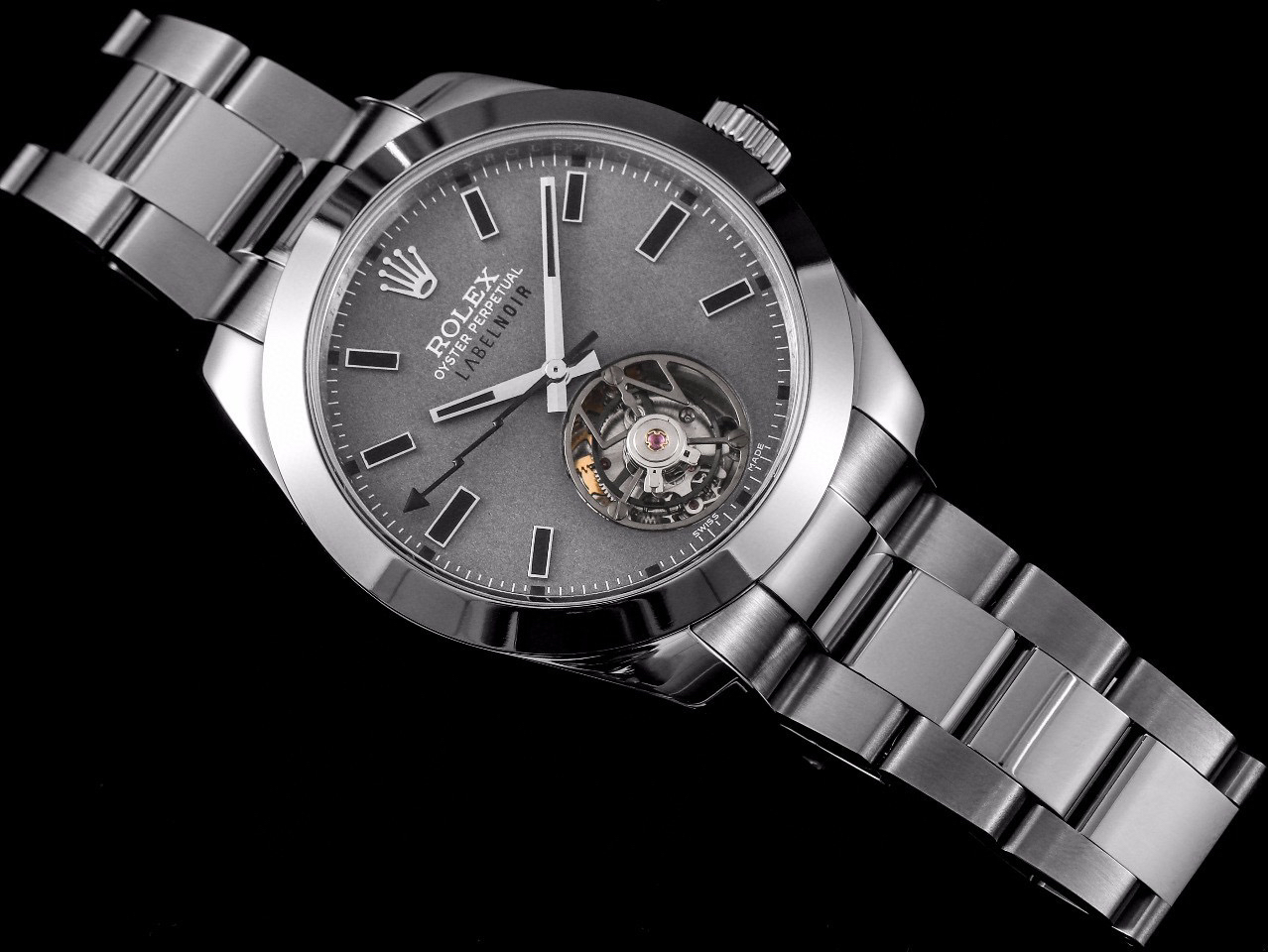 劳力士label noir蚝式陀飞轮