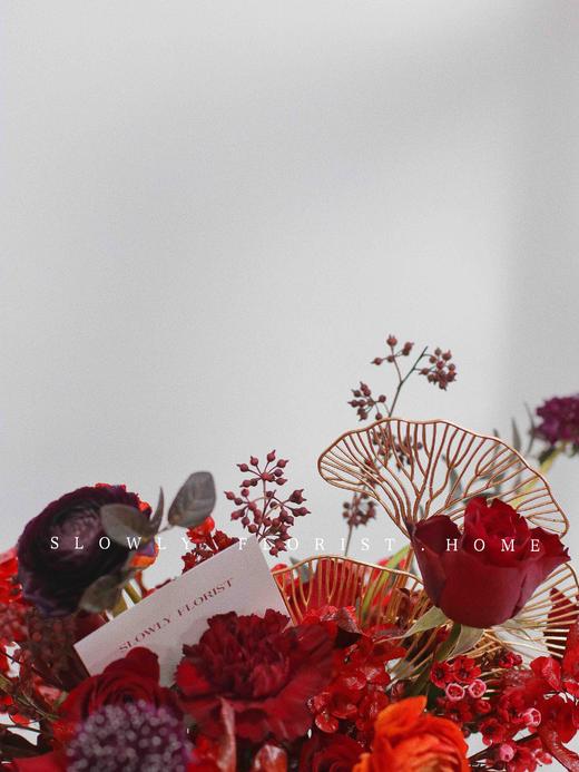 新年红色桌花 商品图3