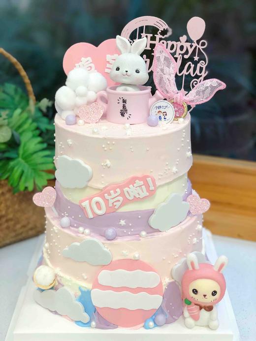 双层兔子奶油蛋糕 下单前请仔细阅读商品详情 商品图0