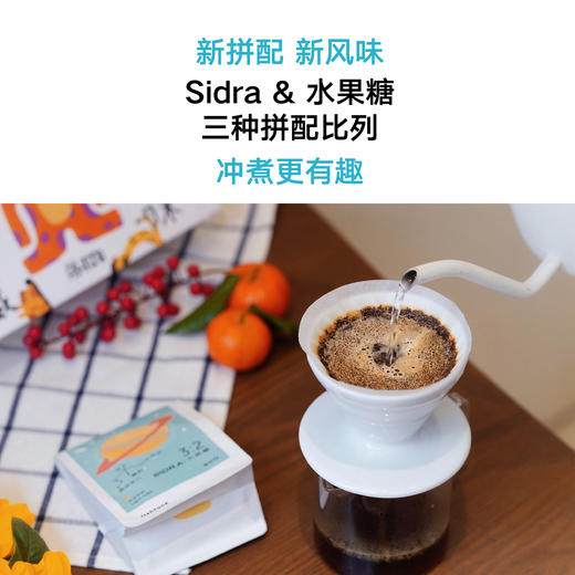 新年咖啡豆礼盒 SIDRA&水果糖拼配咖啡豆 3包装*80g 商品图2