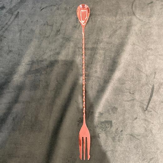 【已绝版】304吧勺 叉尾玫瑰金 商品图0