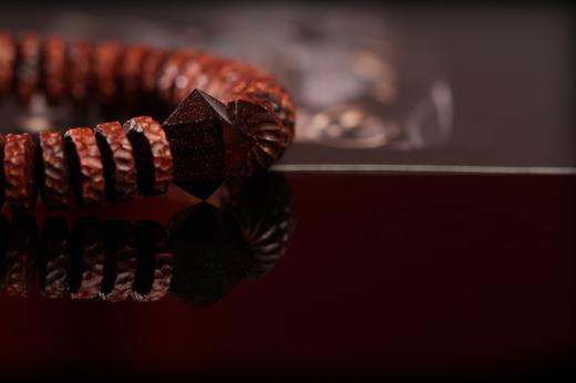 XYZT0122-1小叶紫檀锤纹5mmx12mmx32粒 商品图4