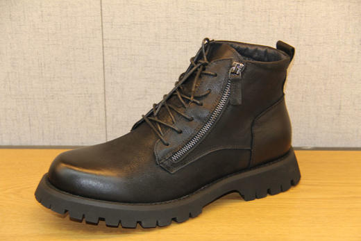 豪行冬款10488013切尔西靴男高帮马丁靴英伦风加绒中帮靴子休闲鞋 专柜正品 商品图1