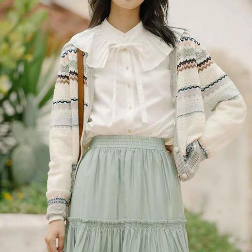 丽迪莎休闲百搭羊毛混纺针织外套KK12V3038 商品图1