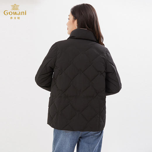 乔万尼冬季新款羽绒服休闲百搭短款拼色设计立领EI4T662 商品图4