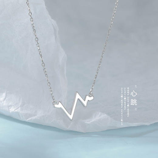Winy925纯银怦然心咚项链送女友闺蜜节日生日礼物 商品图2