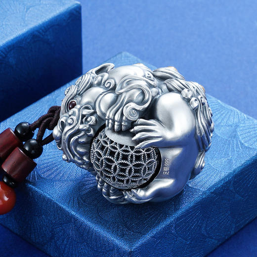 子佩集S999银【有求必应】纯银手把件【BJ001063】球可转动2201 商品图5