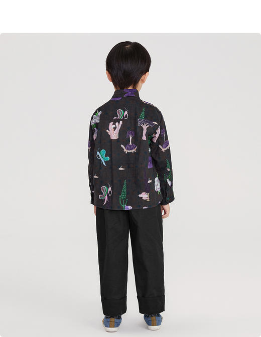 江南布衣童装22春装新款男女童宽松舒适衬衣1MB270040 商品图6