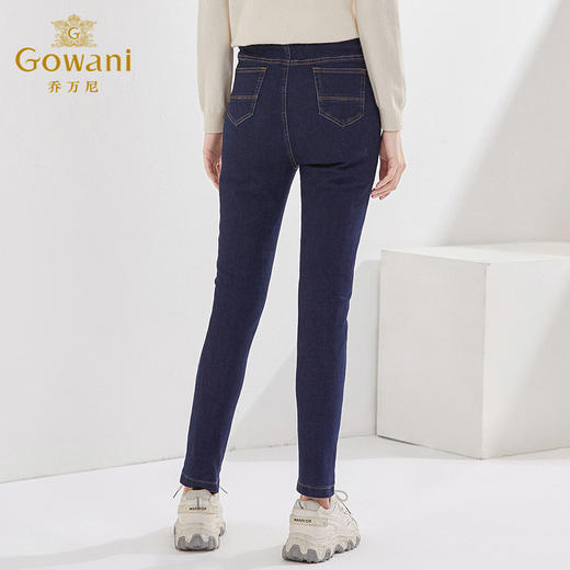 乔万尼冬季新款羽绒牛仔裤弹力百搭舒适保暖百搭EI4F653 商品图4