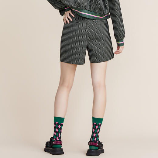 MIIDII谜底2022春款通勤时髦阔腿短裤女a字宽松直筒221MK0139 商品图2