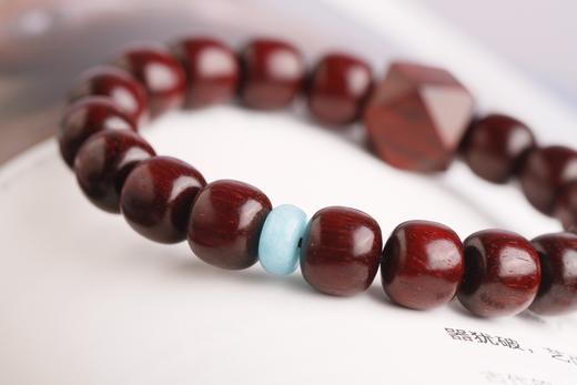 XYZT0154°小叶紫檀带金星佛珠男女手饰 商品图2