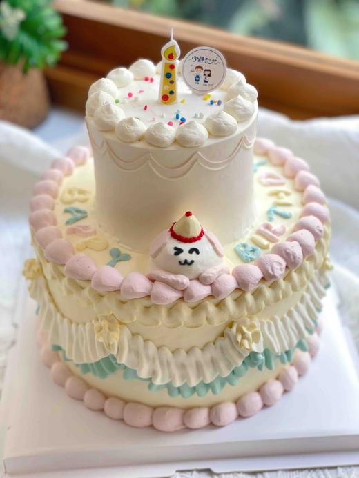 双层复古奶油蛋糕 下单前请仔细阅读商品详情 商品图0