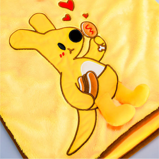 毛绒袋鼠盖毯 商品图2