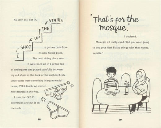 奥马尔星球 意想不到的超级间谍 英文原版 Planet Omar Unexpected Super Spy 卡通漫画插图 儿童英语章节小说书 商品图3