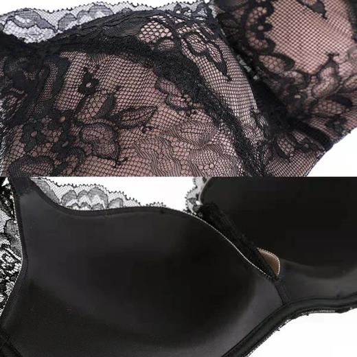 安莉芳新款蕾丝无钢圈内衣舒适聚拢文胸中厚杯内衣EB1313专柜正品 商品图1