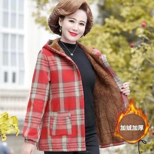 AA YF加绒连帽休闲外套棉外衣 商品图4