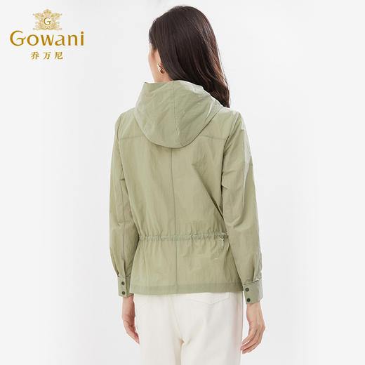 【两色】乔万尼春季新款风衣休闲百搭款式短外套收腰上衣EI3B187 商品图4