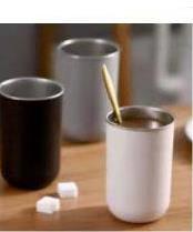 【已绝版】北欧ins不锈钢咖啡杯 双层黑300ml 商品图0