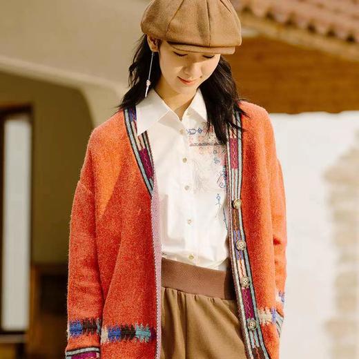 丽迪莎抗起球混纺纱线针织外套KK11V3034 商品图1