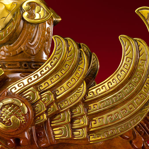 【朱炳仁铜】五福天虎 铜雕艺术品 摆件 虎年礼物 非遗技艺 商品图4