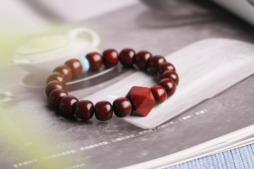 XYZT0154°小叶紫檀带金星佛珠男女手饰 商品图0