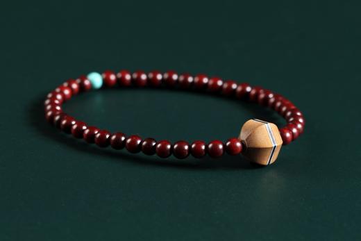 XYZT0295°老山三色瓜棱珠手串 商品图2