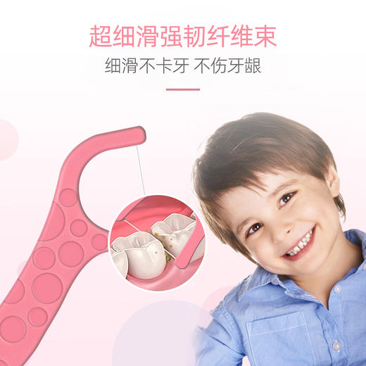 3M儿童安全牙线棒38支/包 卡通造型 趣味洁齿 商品图2