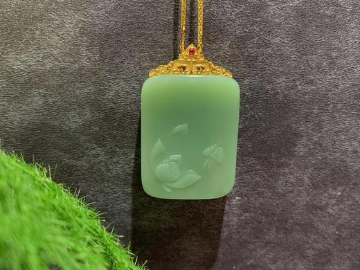 【御珠宫坊】金镶碧玉花蝶牌 商品图1