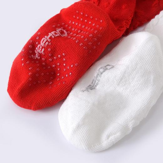 英氏22春季新品婴儿膝盖下长袜宝宝2双装花边松口袜子YIWHJ02047A 商品图7