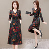 YWE ZRF21A9766印花大码气质连衣裙 商品缩略图2