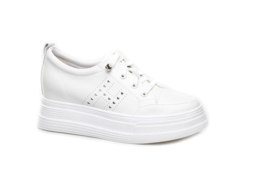 豪麟名鞋奥莱迪嘉女装牛皮革时尚休闲鞋DJXXA21WX050白色  原价1960元 商品图0