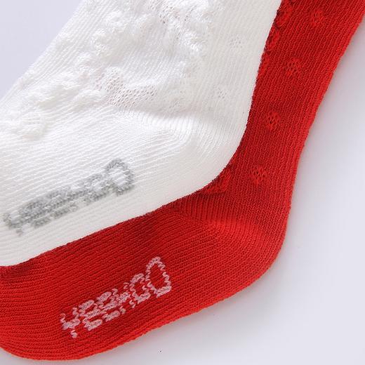 英氏22春季新品婴儿膝盖下长袜宝宝2双装花边松口袜子YIWHJ02047A 商品图3