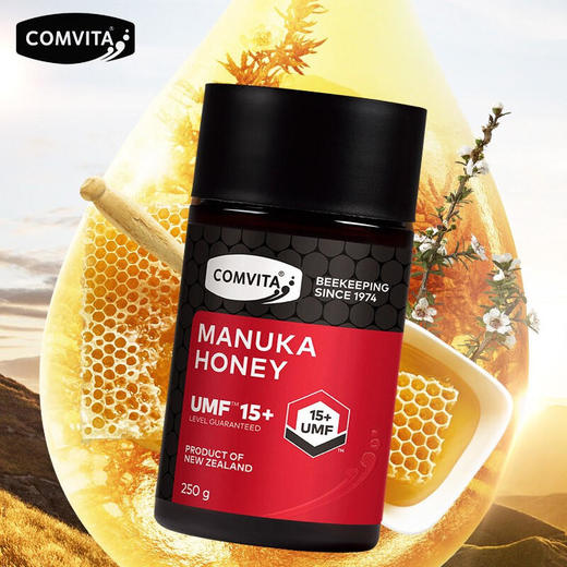 康维他(COMVITA)麦卢卡花蜂蜜(UMF15+)250g（新西兰原装进口） 商品图0