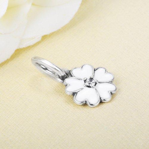 PANDORA/潘多拉 女士 925银 珐琅樱花草吊坠 390365EN12 商品图4