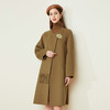 LH9K2斯尔丽2021瑟俪秋冬新款个性时尚法式利落复古流苏围巾式大衣外套 商品缩略图2