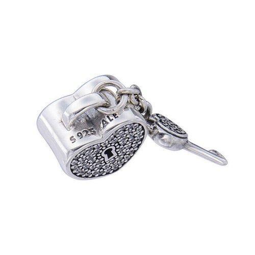 PANDORA/潘多拉 925银锆石爱心锁串饰 791429CZ 商品图2