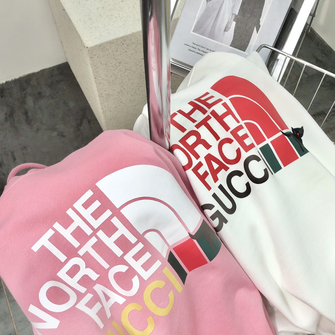 跨年售后 古驰北面联名撞色logo男女圆领卫衣 sy 211816