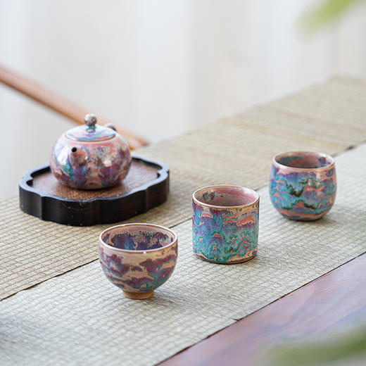 钧瓷敦煌釉茶器系列│“敦煌奇景”落入瓷，藏倾世浪漫，艺术收藏之选 商品图0