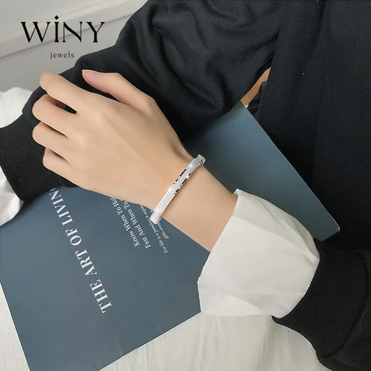 Winy星影摇曳手镯足银9999配证书19-21g 商品图2